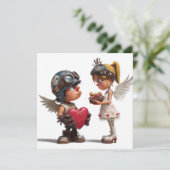 Valentines Day Card by Roombirth 4 Pixlyne Feestdagenkaart (Staand voorkant)