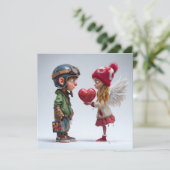 Valentines Day Card by Roombirth 5 Pixlyne Feestdagenkaart (Staand voorkant)