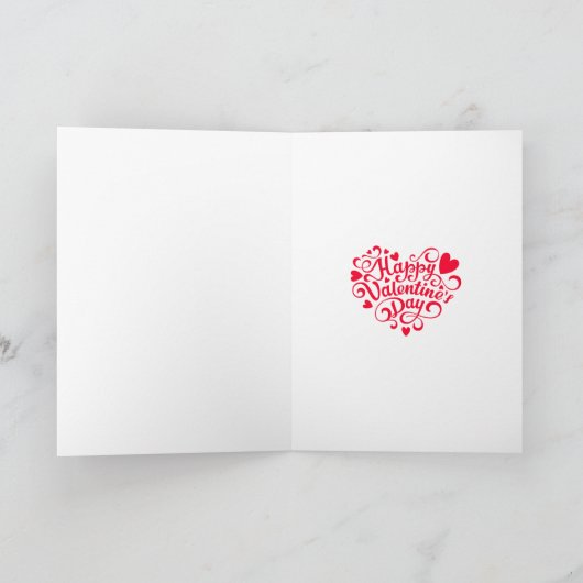 Valentine's Day Card Feestdagen Kaart (Binnen)