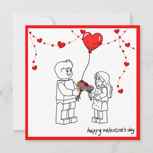 Valentines Day Card  Feestdagenkaart (Voorkant)