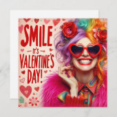 Valentine's Day Card  Feestdagenkaart (Voorkant / Achterkant)