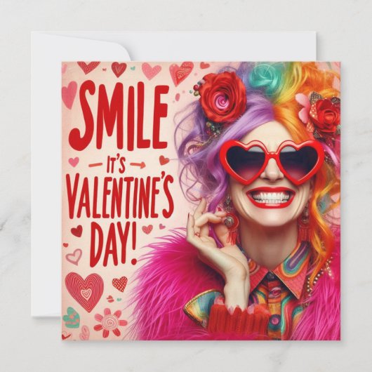 Valentine's Day Card  Feestdagenkaart (Voorkant)