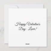 Valentine's Day Card  Feestdagenkaart (Achterkant)