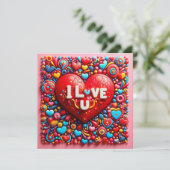 Valentine's Day Card Feestdagenkaart (Staand voorkant)
