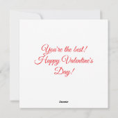 Valentine's Day Card Feestdagenkaart (Achterkant)
