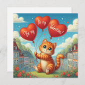 Valentine's Day Card  Feestdagenkaart (Voorkant / Achterkant)