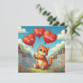 Valentine's Day Card  Feestdagenkaart (Staand voorkant)