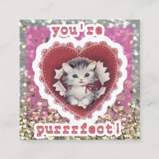 Valentine's Day Card for Classmates Vierkante Visitekaartje