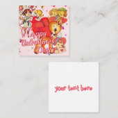 Valentine's Day Card for Classmates Vierkante Visitekaartje (Voorkant / Achterkant)