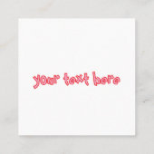 Valentine's Day Card for Classmates Vierkante Visitekaartje (Achterkant)