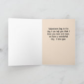 Valentine's Day Card for Girlfriend or Boyfriend Feestdagen Kaart (Binnen)