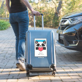 Valentines Day Card Friends Panda Heart Sticker (Koffer Insitu)