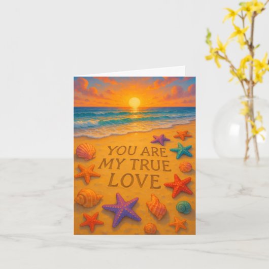 Valentine's Day Card Kaart (Gele Bloem)