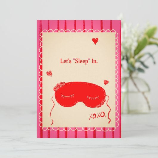 Valentines Day Card Kaart (Staand voorkant)