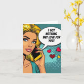 Valentine's Day Card Kaart (Gele Bloem)