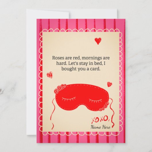 Valentines Day Card Kaart (Voorkant)