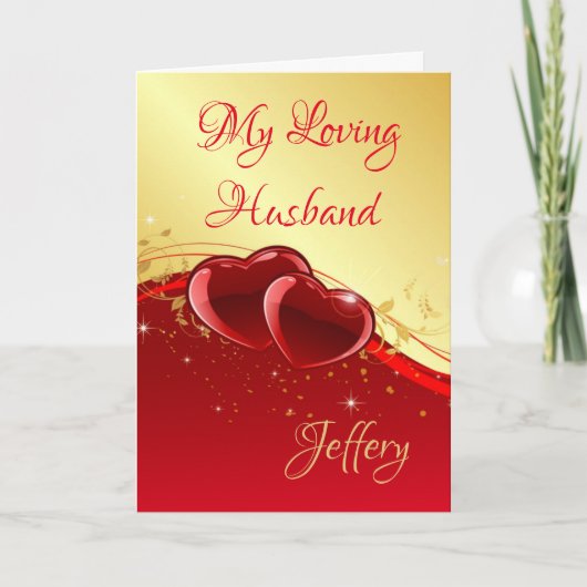 Valentine's Day Card-My Loving Husband Feestdagen Kaart (Voorkant)