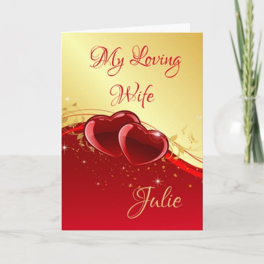 Valentine's Day Card-My Loving Wife Feestdagen Kaart (Voorkant)