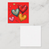 Valentines Day Card Notitiekaartje (Voorkant / Achterkant)