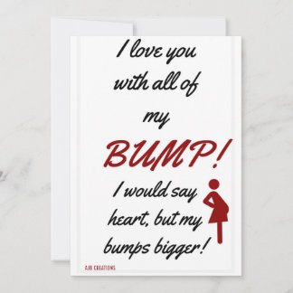 Valentine's Day Card/Pregnancy Announcement Feestdagenkaart