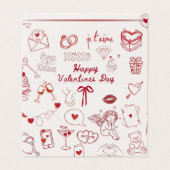 Valentine's Day Cards Kaart (Buitenkant ongevouwen)