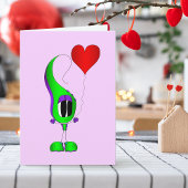 Valentine's Day Cartoon Character Feestdagen Kaart