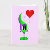 Valentine's Day Cartoon Character Feestdagen Kaart (Voorkant)