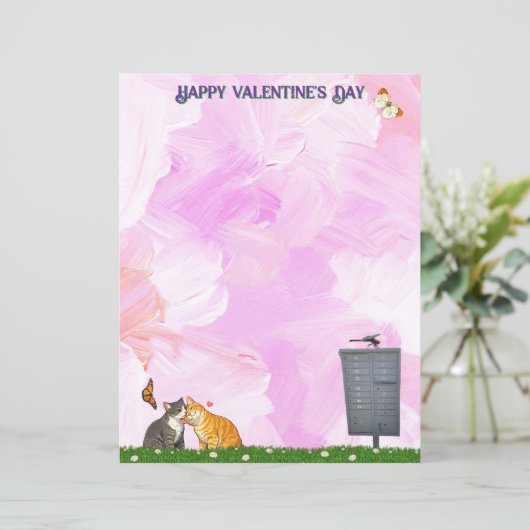 Valentine's Day - Cat, Butterfly, Dragonfly (Staand voorkant)