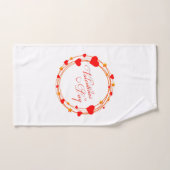 Valentine's Day Circle Design-25695 Handdoek (Handdoek)