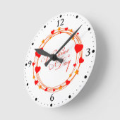 Valentine's Day Circle Design-25695 Ronde Klok (Hoek)