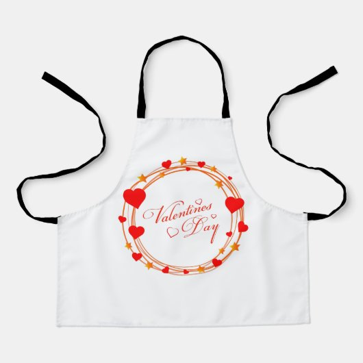 Valentine's Day Circle Design-25695 Schort (Voorkant)