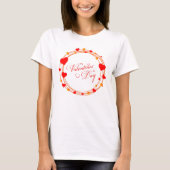 Valentine's Day Circle Design-25695 T-shirt (Voorkant)
