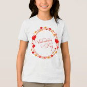 Valentine's Day Circle Design-25695 Tri-Blend Shirt (Voorkant)