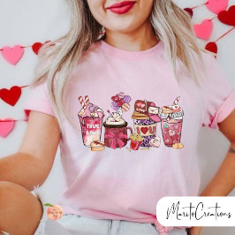 Valentine's Day Coffe, Valentine's Day Woman, Love T-shirt
