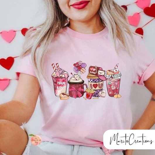 Valentine's Day Coffe, Valentine's Day Woman, Love T-shirt