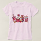 Valentine's Day Coffe, Valentine's Day Woman, Love T-shirt (Design voorkant)