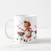 Valentine's Day Cooking Red Hearts Mugs Koffiemok (Links)