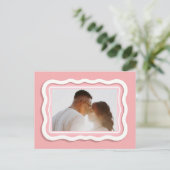 Valentine's Day Couple Card | Custom Photo Briefkaart (Staand voorkant)