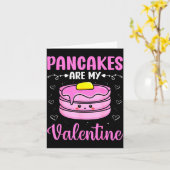 Valentine's Day Couple - Pancakes Are My Valentine Kaart (Gele Bloem)