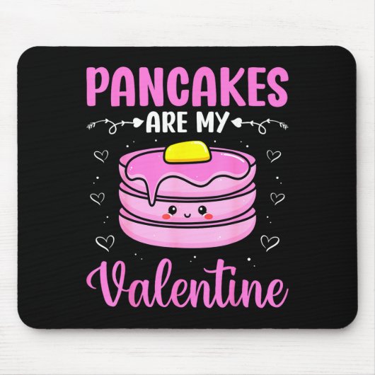 Valentine's Day Couple - Pancakes Are My Valentine Muismat (Voorkant)
