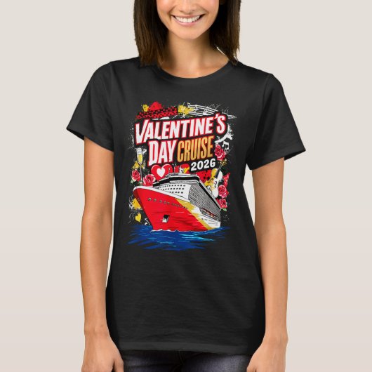 Valentines Day Cruise 2026  T-shirt (Voorkant)