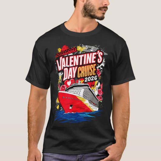 Valentines Day Cruise 2026  T-shirt (Voorkant)