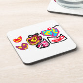 valentine's day cupcakes bier onderzetter (Linkerzijde)