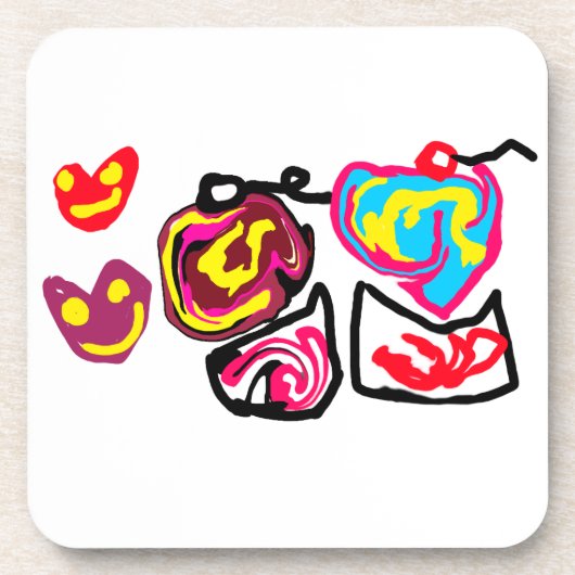 valentine's day cupcakes bier onderzetter (Voorkant)