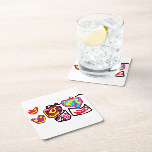 valentine's day cupcakes kartonnen onderzetters (Insitu)