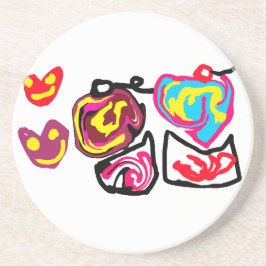 valentine's day cupcakes zandsteen onderzetter