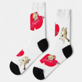 Valentine's Day Cupid Crew Socks Sokken (Links)