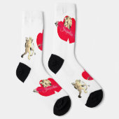 Valentine's Day Cupid Crew Socks Sokken (Rechts)