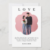 valentines day custom photo collage valentines day feestdagenkaart (Voorkant)