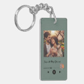 Valentine's Day Custom Photo Keychain (Voorkant Links)